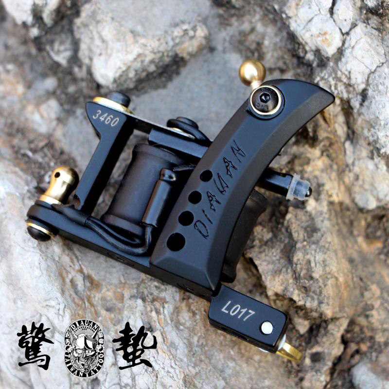 Carved Ann Tattoo Machine Withered 017 Professional Traditional Coil Electromagnetic Machine Shrapnel Cutting Line Fog Machine Tingen Tool Gun 8-Taobao