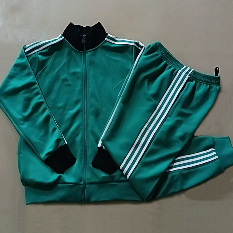 Autumn and Winter Thick Liverpool Match Jacket Green Long Zipper Football Jacket Split Jacket Fan Men's Jogger Pants