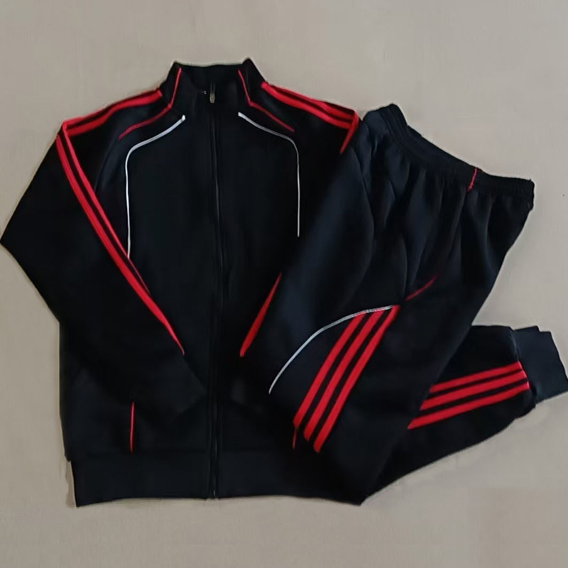 Autumn and Winter 2526 Liverpool Match Jacket Black Thick Football Jacket Split Jacket Fan Men's Jogger Pants