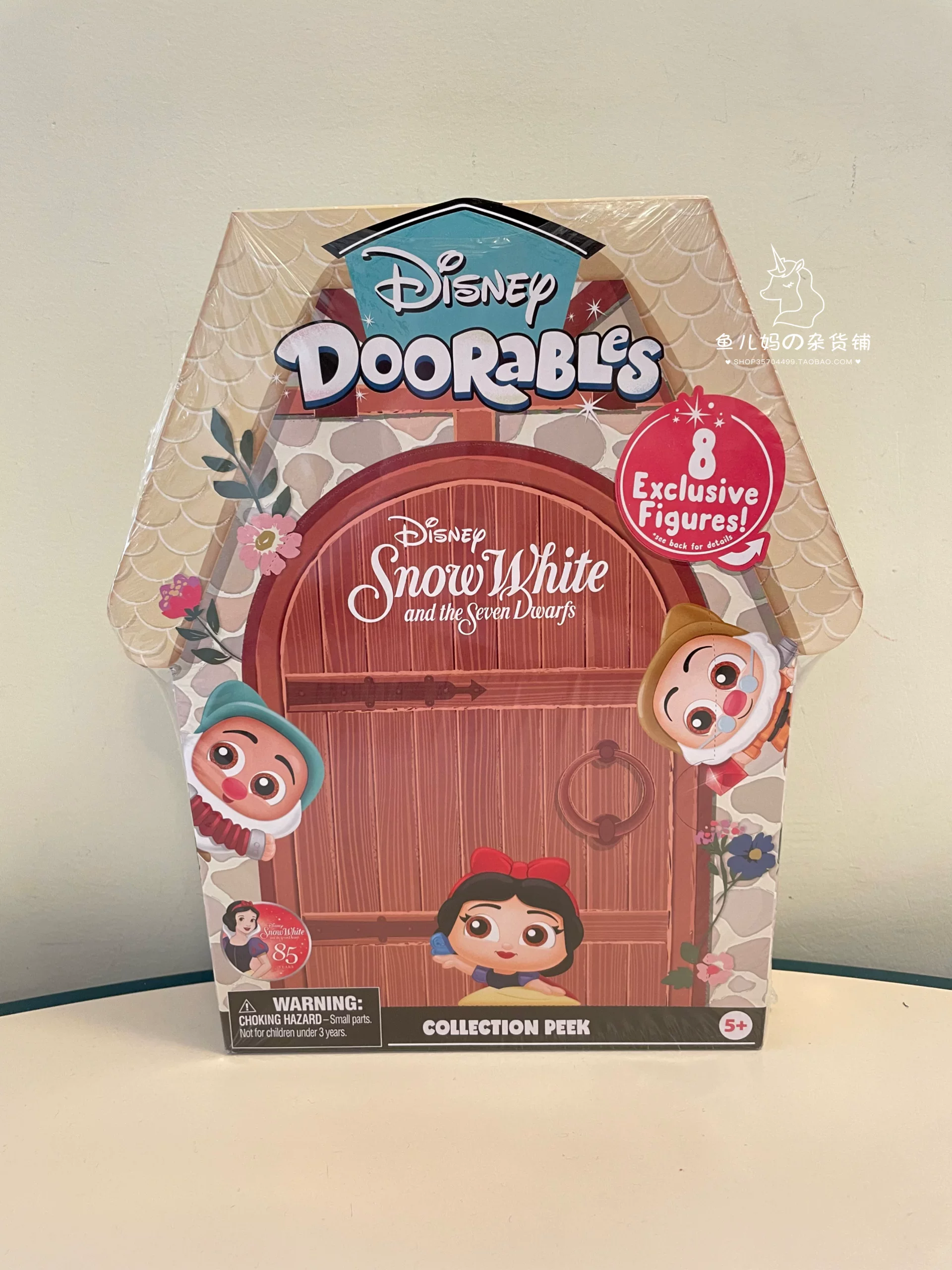 [Qing] Американский DISNEY Doorables Five -Старший персонаж Диснея открывающий дверь сложенный дом скрытая коробка игрушка