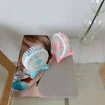 Xin Gang help summer pig pig portable USB charging fan Adjustable gear handheld mini small electric fan desktop