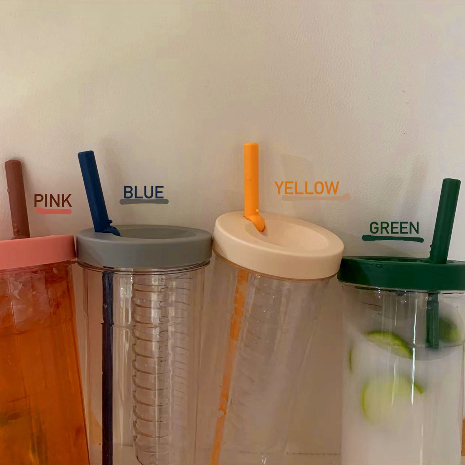 Xin Help Grocery Store With Handmade Tea Cup Summer Large Capacity Mug Straw Cup Student High Face Value Portable Water Glass Female