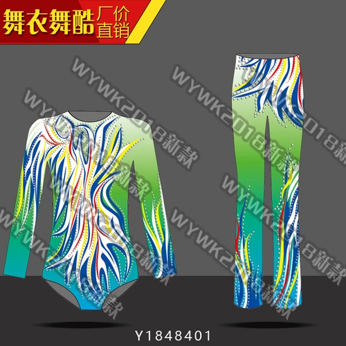 Оригинальный дизайнерский олимпийский гимнастический комплект, костюм, делается под заказ