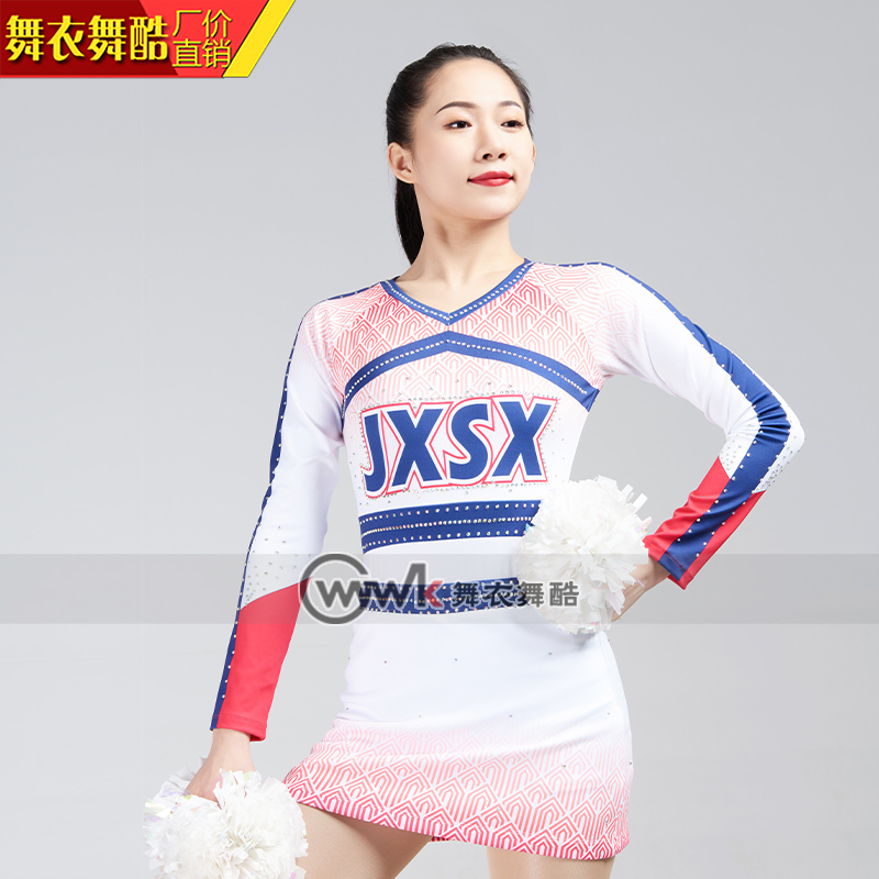 Dance clothes dance cool cheerleading uniforms cheerleading uniforms professional campus sports meeting girls children's competition training custom performance