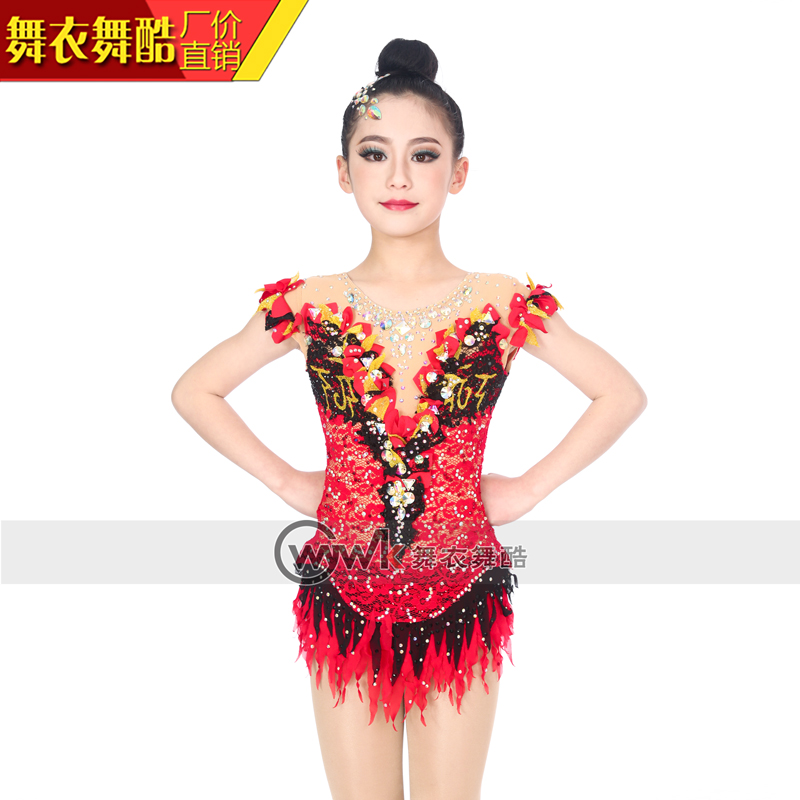 Dance clothes dance cool rhythmic gymnastics clothes bodybuilding competition skills art test children's female professional performance custom competitive clothing