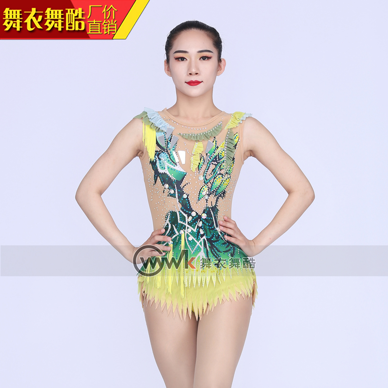 Dance clothes dance cool rhythmic gymnastics clothing bodybuilding competition figure skating female children's performance custom suit competitive clothing