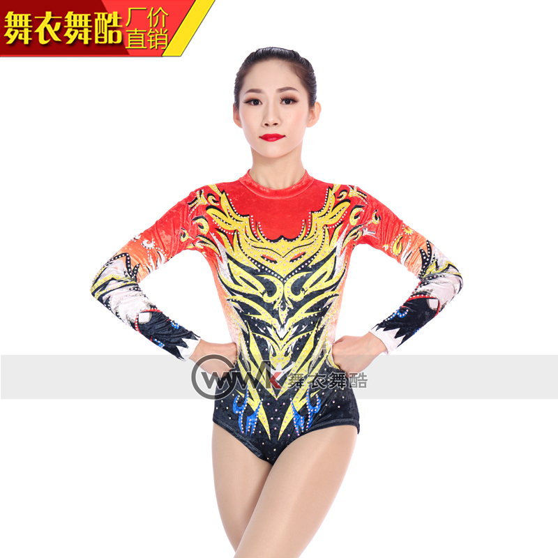 Dance clothes dance cool competitive gymnastics skills aerobics suit art test competition cheerleading female performance professional customization