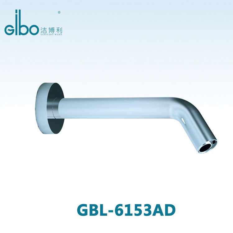 Manufacturer Supply Jiboli wall Out type induction tap GBL-6153 water nozzle induction faucet automatic hand cleaner