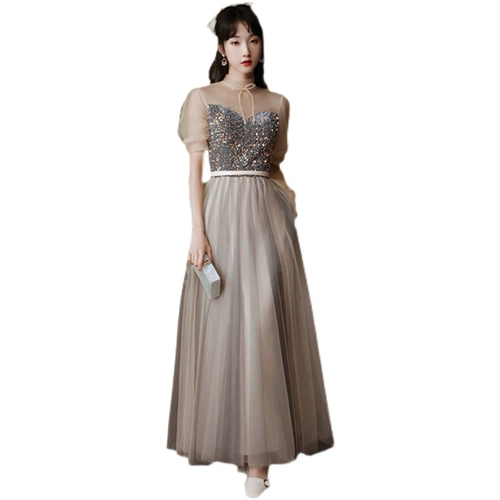 Весеннее летнее длинное платье подружки невесты, вечернее платье, юбка