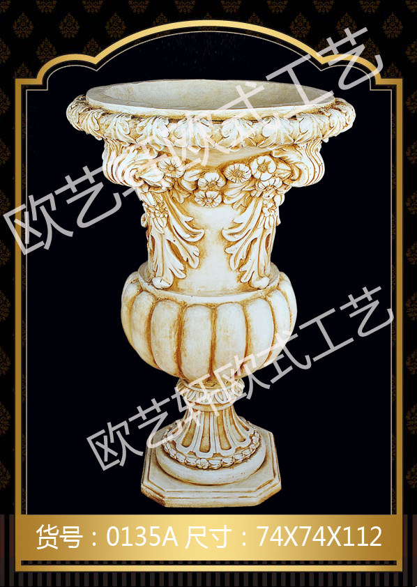 European retro landscape planting flower pots home road guides hotel villa courtyard garden outdoor gardening ornaments