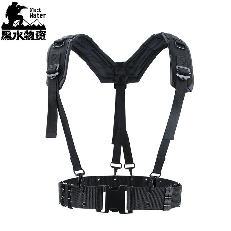 Outdoor multi-function belt Tactical waist cover combination Y-belt Camera photography sling Weight-bearing shoulder baby bag Chest strap