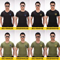 Battle Wolf 2 Wu Jing Tongtong Pure Cotton Tactical Short Sleeve T-shirt Camouflan Speed Dry Fabric Military Green Combat Clothing Men Summer