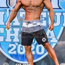 Mens Fitness Beach Pants Speed Dry Surf Pants Loose Black Shorts Sports Big Code 50% Pants Summer Mid Pants