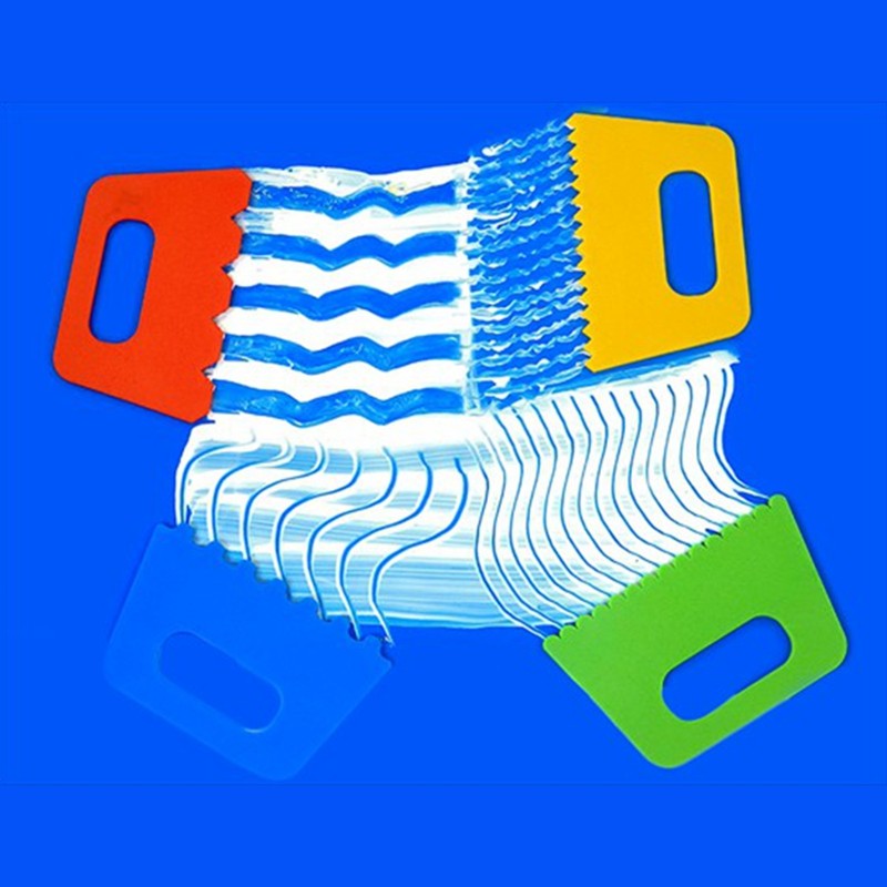American series creative DIY hand-made tools drawing scraper plastic scraper children's toys 4 sets