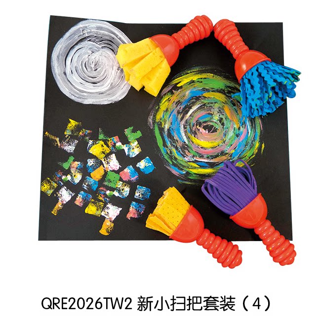 Small Sweep The Suit Children Spin Painting Tool Creativity Paintbrush Sponge Watercolor Painting Brush Kindergarten Fine Art Supplies