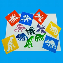 Creative DIY handmade art art painting tool hollow template childrens painting graffiti coloring template-dinosaur