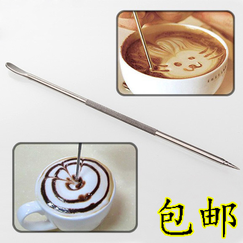 Coffee Lablossom Needle Coffee Crochet stainless steel Carved Flower carvings Fancy Flowers-style Coffee with Flowers Flowers