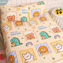 Bear Bobo cartoon cute cotton sheets Childrens cotton single piece baby baby student dormitory 1 2 beds 1 5