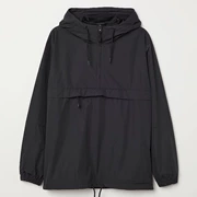 Áo khoác nam H & M chính hãng Half Zip Áo khoác trùm đầu Áo khoác chống gió hm0599945