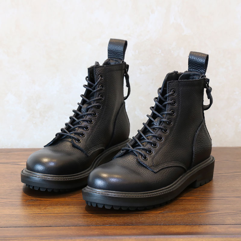 Uber 100 Inn Wind trendy soft leather men casual leather shoes High cylinder Martin boots Soft bottom side Racing short boots thick bottom