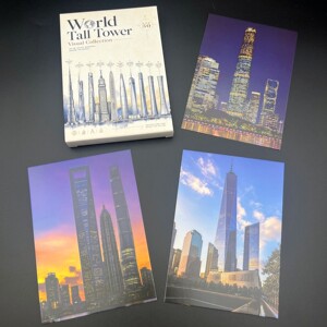 Postcards of the World's Top 30 Skyscrapers, Global Landmark Buildings, Cultural and Creative Decorative Art Cards, Gift Cards