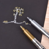 Baoke Paint Pen Metal Prens Invitations Card Card Card Card Название ручка золото цветовая пера и серебряная марка пера
