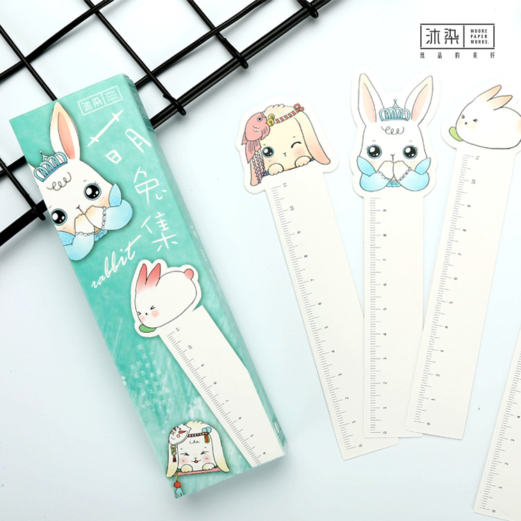 Bookmark Creative Cartoon Little Animal Xinhuang Rabbit Student Message Card Cardcard Cute Gift