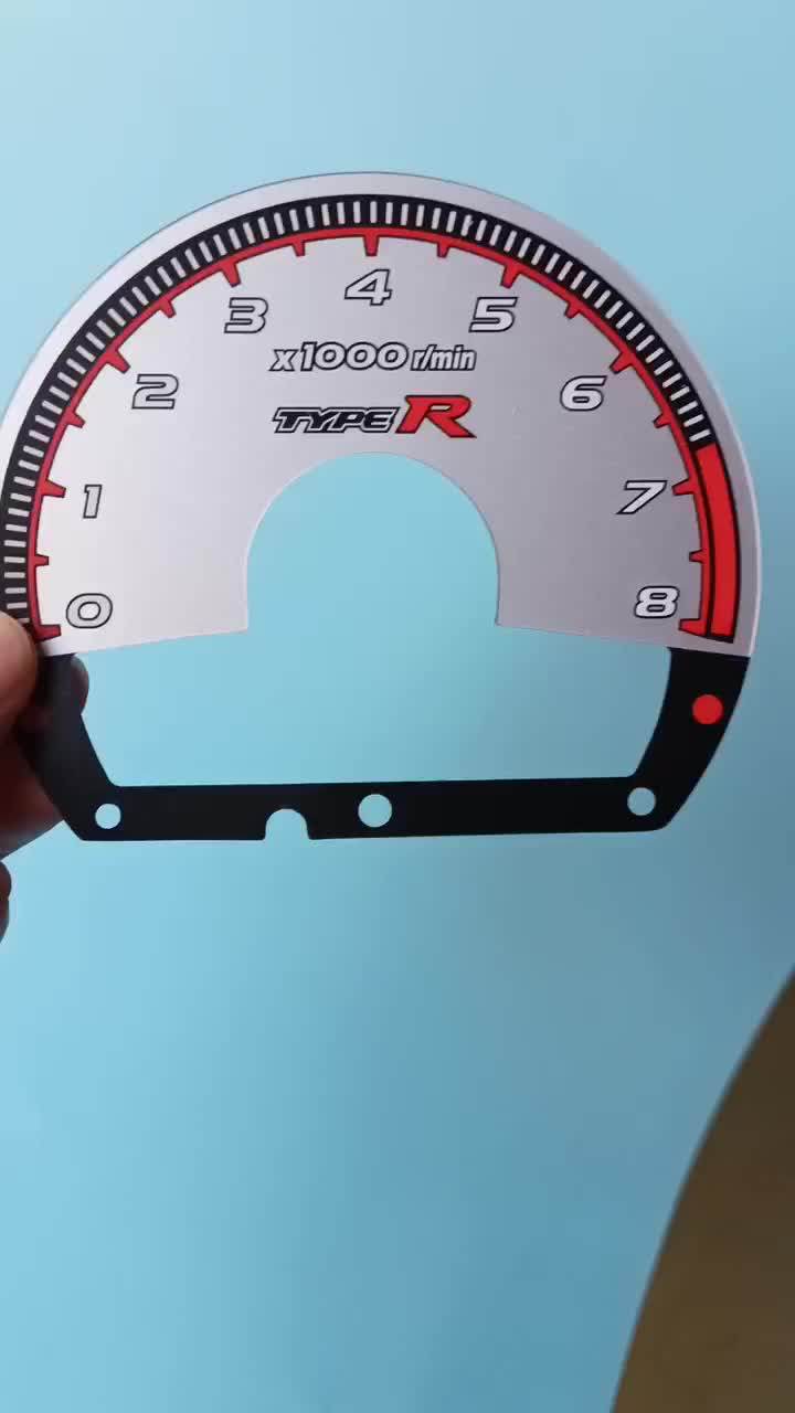 Custom Screen Printing 2d Automotive Dashboard Speedometer Tachometer