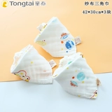 童泰 Детский хлопковый слюнявчик, шарф, марлевый нагрудник для новорожденных