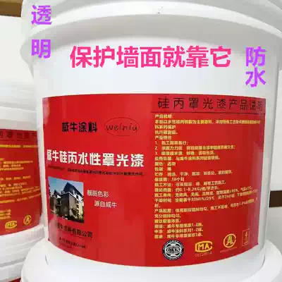 Bright finish paint matte transparent wall paint real stone paint stone wall painting protection varnish waterproof face oil cover agent