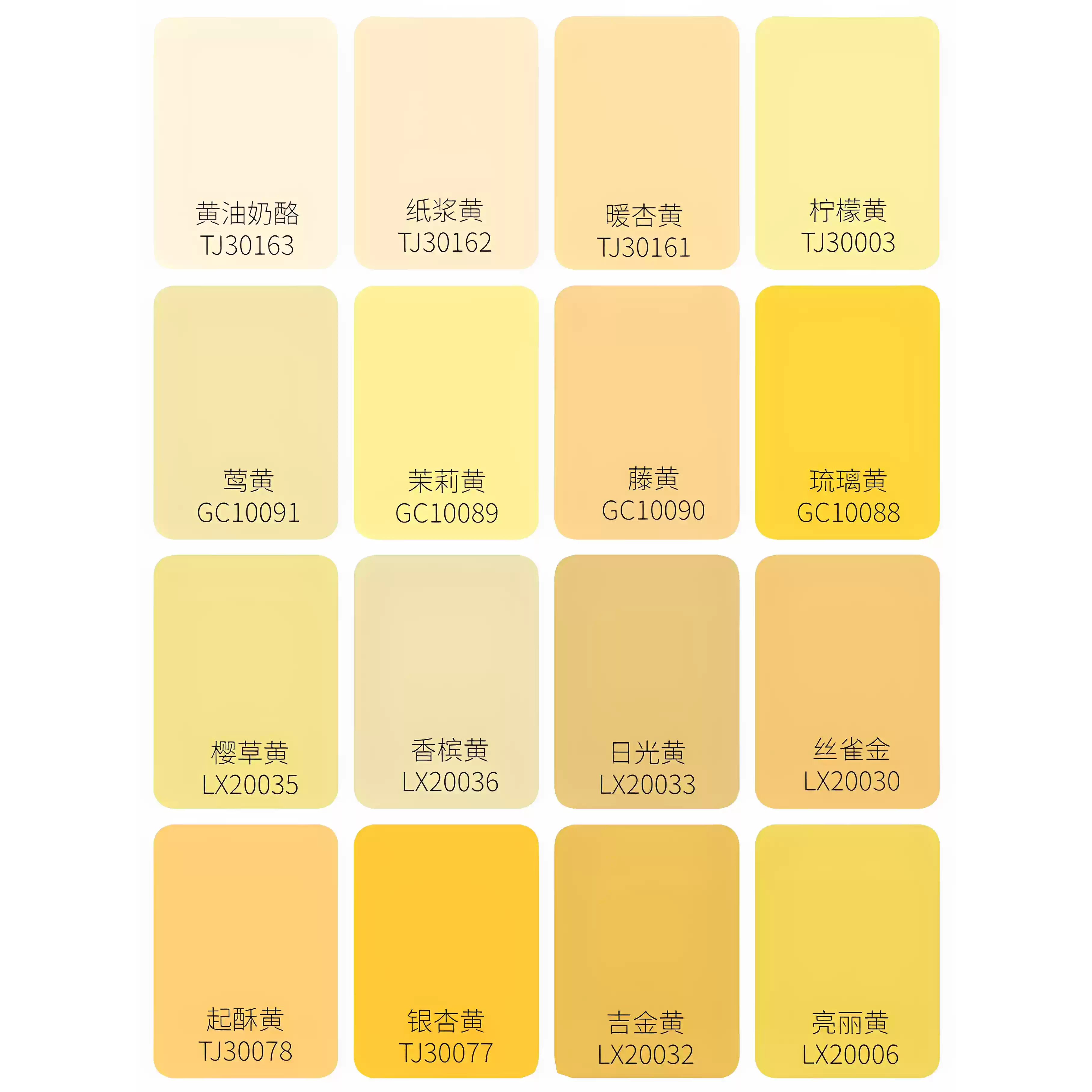 內牆黃色平面啞光乳膠漆多色號淺黃深黃牆面塗刷覆蓋背景色水性漆-淘寶