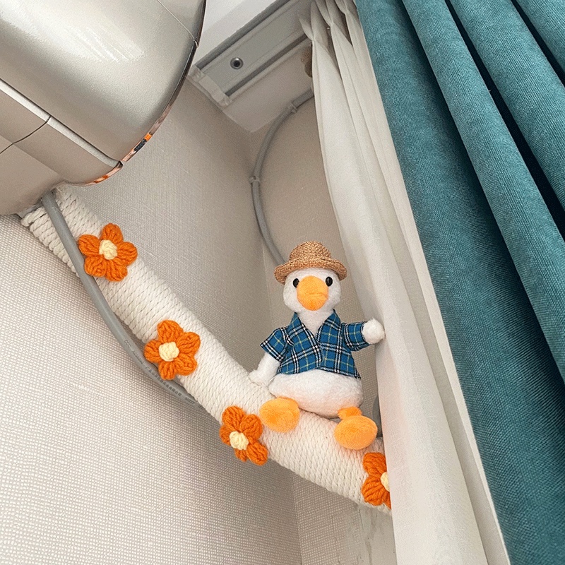 Decorative Cotton and Linen Rope Covers for Bedroom Air Conditioning Pipes, Concealing and Beautifying Heating, Gas, and Drainage Pipes in the Living Room