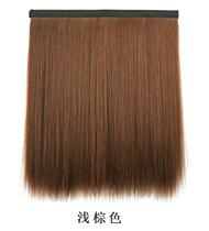 Thickening a piece of detachable hat hair straight hair hair wig