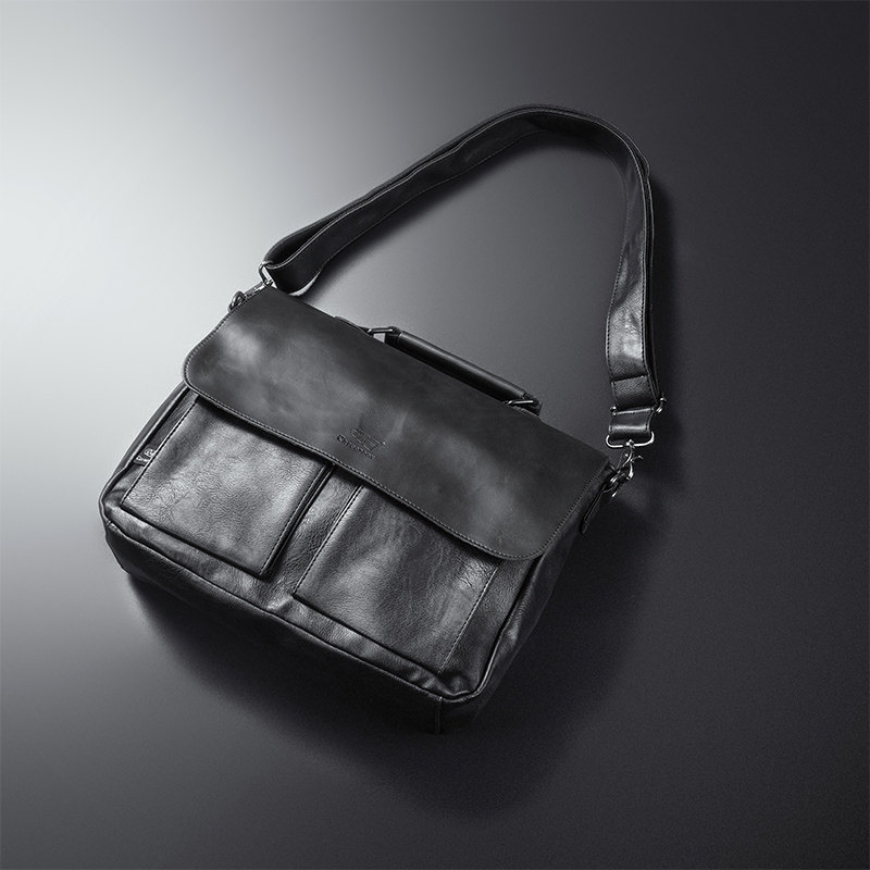 Hong Kong Men's Single Shoulder Bag Casual Travel Skew Satchel Casual Fashion Business Men's Bag A4 File Package