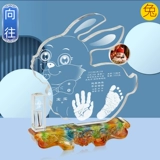 Детский браслет из кварца для новорожденных, отпечатки рук и ног, чернильная подушечка, кисть для письма, сувенир для младенца, подарок на день рождения, делается под заказ