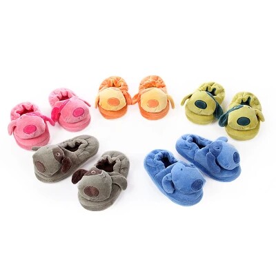 Pantoufles enfants en suède pour hiver - semelle plastique - Ref 1018330 Image 16