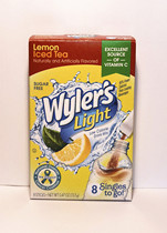 Spot * US Wylers Light Lemon Lced Tea sugar-free Lemon iced Tea brewing powder 13 3G