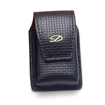 L2 Dupon Langsheng lighter leather case black woven mesh special case bag first layer cowhide protective case
