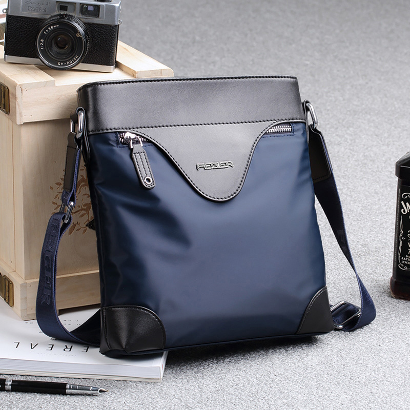 Shoulder bag men's casual canvas bag men's bag shoulder bag business waterproof Oxford cloth large capacity messenger bag men's