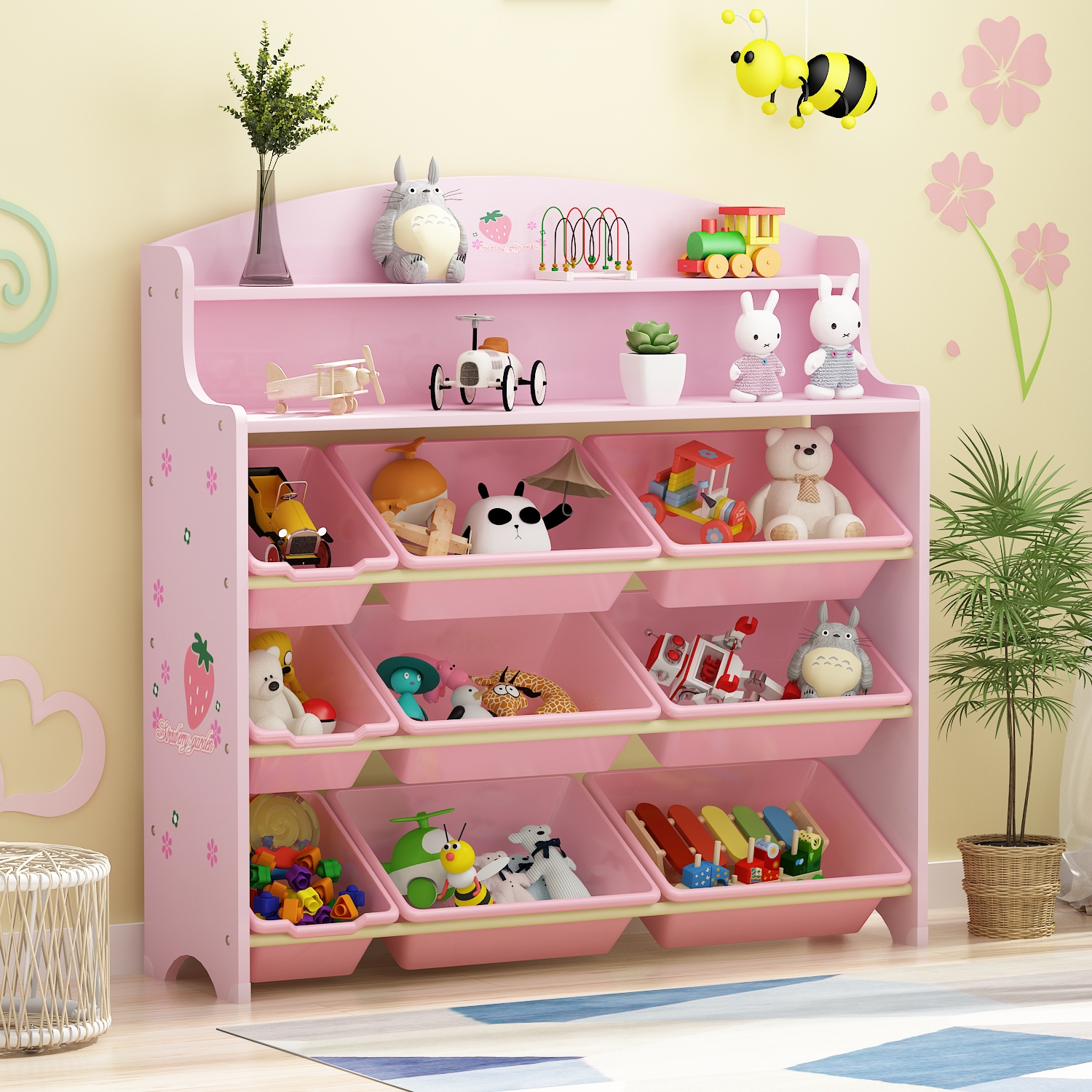 Children's toy storage cabinet multi-layer large-scale arrangement toy rack storage cabinet for kindergarten baby locker
