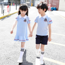 Kindergarten Garden Clothing Summer Clothing Pure Cotton College Wind Han Edition Children Graduation Clothes Summer Class Clothing Suit Elementary School Uniforms