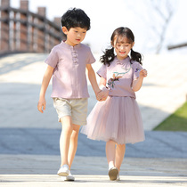 Summer kindergarten performances in ancient Han clothing dance suit for the national wind six-one childrens festival performance clothing