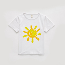 Kindergarten Garden Clothing Summer Clothing Short Sleeves Children Pure Cotton T-Shirt Male And Female Children Elementary School Uniforms Class Clothes Summer Garden Clothing