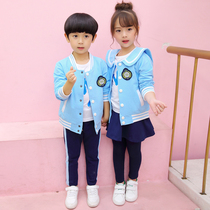 Kindergarten Garden Clothing Spring Autumn Clothing Yinglun College Wind Childrens school suit Suit Elementary School Kids Class Clothes Fall Sports Clothing