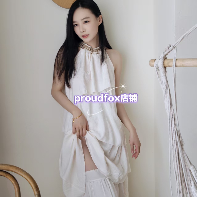 Proudfox Store Her Secret Holiday Dress with Asymmetrical Cutout at the Chest and Spliced Sheer Skirt for Women Proudfox Store Her Secret Holiday Dress with Asymmetrical Cutout at the Chest and Spliced Sheer Skirt for Women