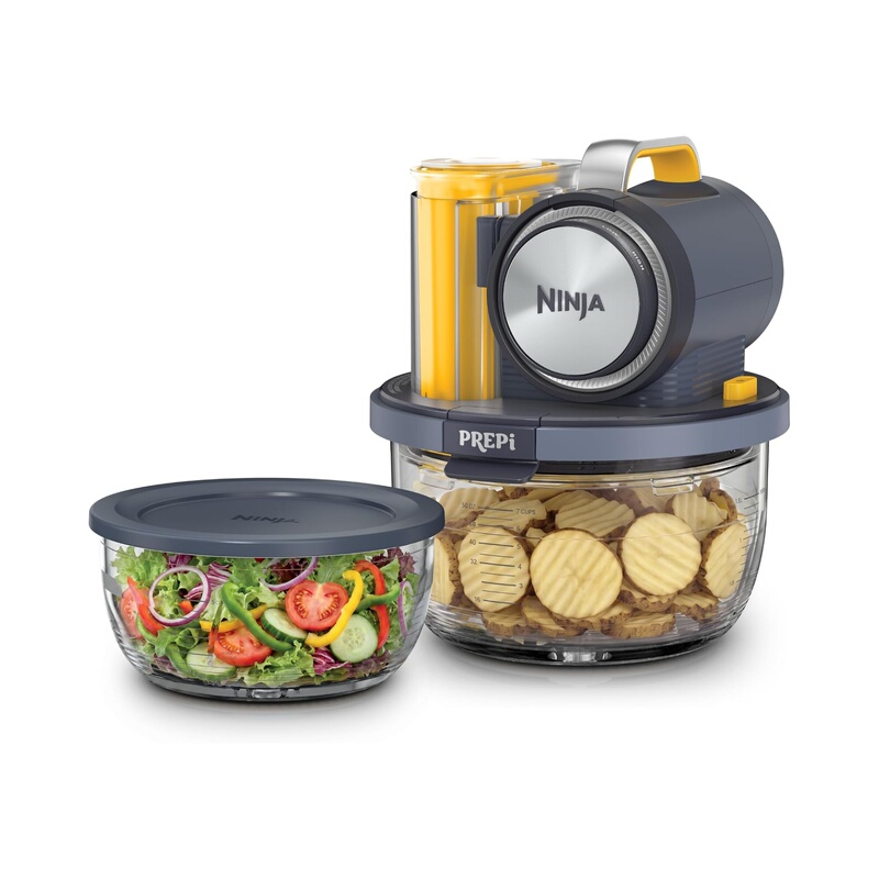 Special Offer: American Purchasing Agent for Ninja Prepi 5-in-1 Portable Electric Vegetable Cutter for Cutting Wavy Fries with Dual Handles