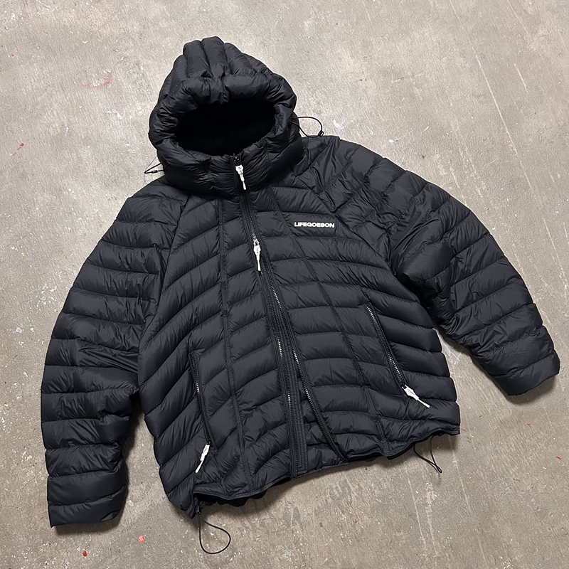 Lifegoeson 25Aw Pressure Suit90 Goose down Ribbed down Jacket Three-Dimensional Structure 3 Colors