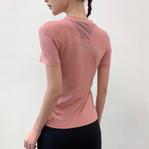 Sports Short Sleeve Women T-Shirt Speed Dry Overdraft Air Mesh Yarn Yoga Blouse Net Red Fitness Suit Running Training Yoga Service Summer