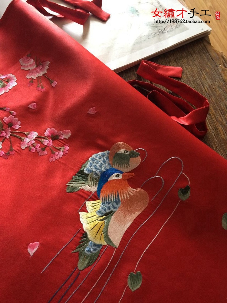 Su thêu tay thêu lụa tơ tằm lụa tạp dề đồ lót nữ mùa hè dành cho người lớn sexy cổ điển tòa phong cách Trung Quốc