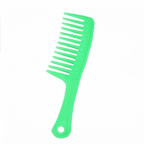 Пластиковая расчесывание грубых зубов, широкий зуб зубов, большой зуб, большие зубы, завязочные кудри, коронин волос, шампунь, волосы, расчесываемые волосы, парикмахерский инструмент
